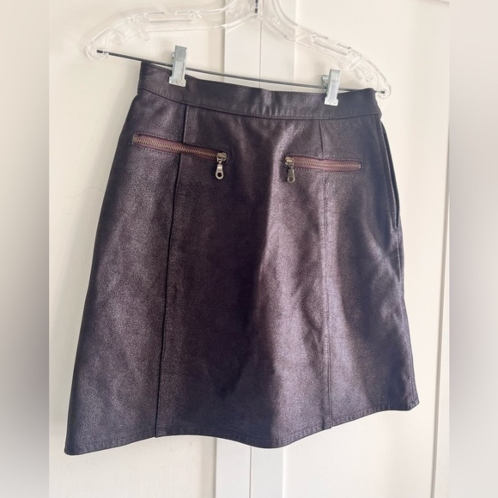 Vintage %100 Leather Tristan & Iseut Skirt